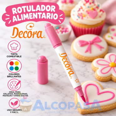 ROTULADOR ALIMENTARIO ROSA DECORA (Ud)