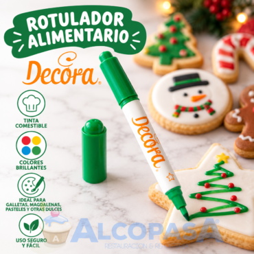 ROTULADOR ALIMENTARIO VERDE DECORA (Ud)